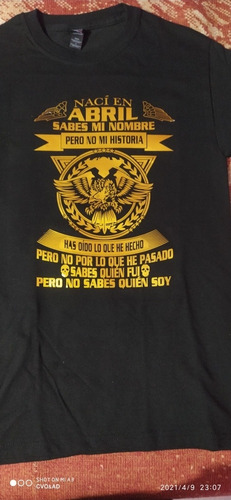 Playera Sabes Mi Nombre Pero No Mi Historia