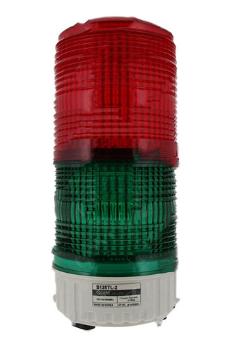 Torreta De Led Roja/verde 120vac Qlight S125tl-2-120-rg