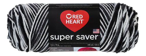 Estambre Multicolor Fleck Super Saver Red Heart Coats Color 0932 Zebra