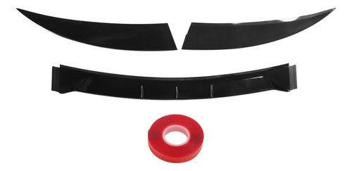 Alerón Trasero De Coche, 3 Unidades, Negro Brillante, 120 Cm