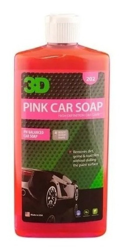 3d Pink Car Soap | Shampoo Ph Neutro 500 Ml