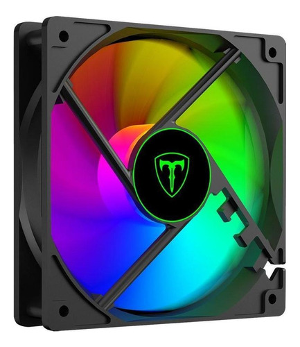 Cooler Para Gabinete T-dagger 120mm Rainbow Preto - T-tgf610