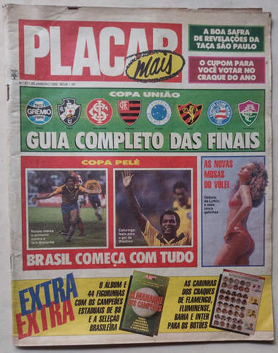 Revista Placar 971 Janeiro 1989 Com Álbum E Figurinhas (Usado)