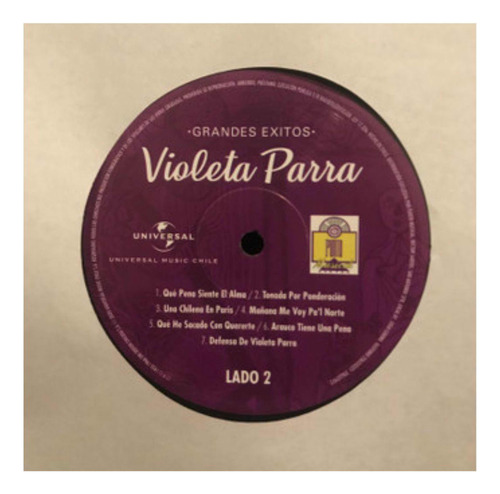 Violeta Parra - Grandes Exitos (vinilo)