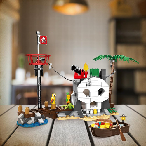 Wvinvw Treasure Island - Juego De Construcción De Piratas Co