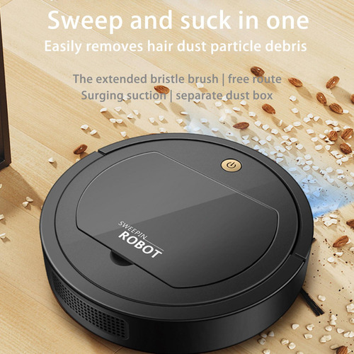Robot Aspirador 3 En 1, 1200 Mah, Silencioso Para Pelo De