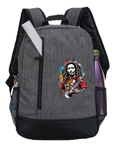 Mochila Escolar Jsp  Bob Marley Cz618