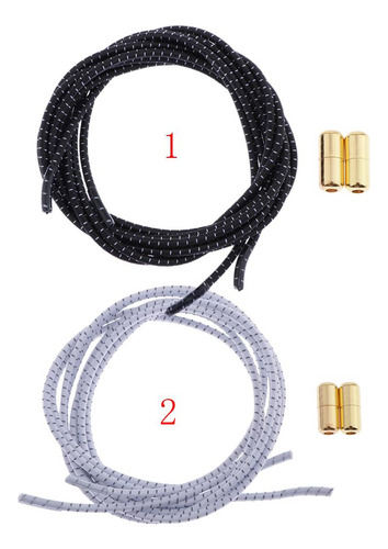 Cordones Ajustables Con De Bloqueo. 2 Piezas