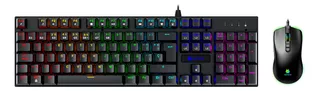 Kit Gaming Teclado Mecanico + Mouse Antryx Gc-3100 Black