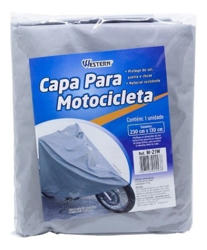 Capa Para  Cobrir Moto Protegendo De Chuva Poeira Pintura