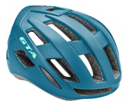 Capacete Mtb Gta Rider Ciclismo Bike Led Traseiro In Mold Cor Azul Tamanho M (54-57cm)