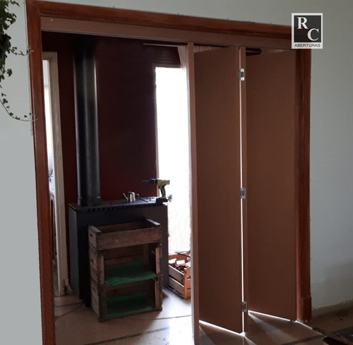 Imagen 2 de 7 de Puerta Plegable Madera 4 Hojas - Cubre Hasta 300 X 214 Alto