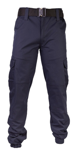 Pantalon Ultra Cargo Impermeable Azul Hombre Elastizado