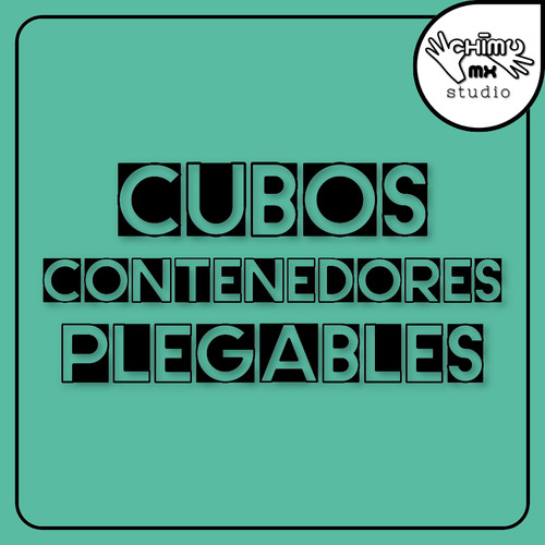 Cubo Plegable Lavable Resistente Organiza Almacena | 5 Pzas
