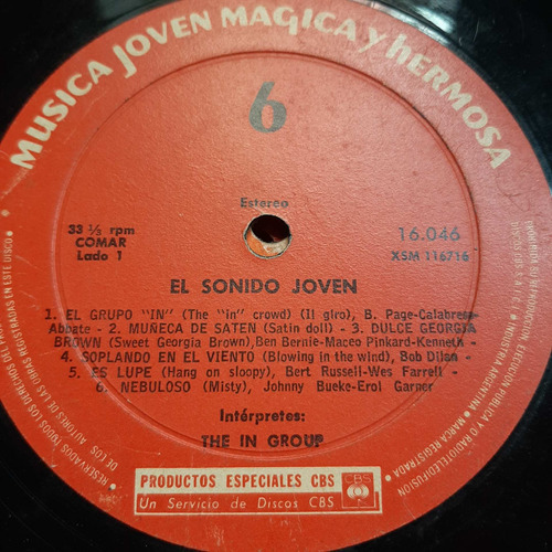 Sin Tapa Disco The In Group El Sonido Joven Bi0