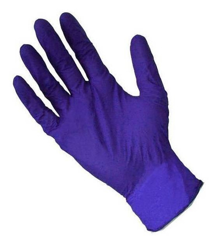 Guantes descartables Madegom Procedimiento health touch color cobalto talle M de nitrilo en pack de 10 x 100 unidades