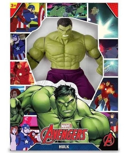 Imagem 3 de 3 de Boneco Hulk Verde 45cm Gigante+brinde- 516-mimo-original