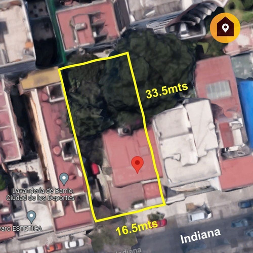 #venta Terreno 550m2, H6/25, Zona Nápoles, Cdmx