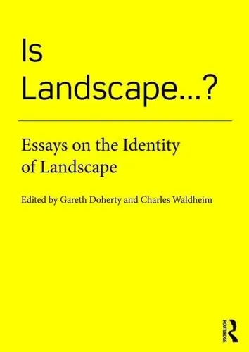 Libro: Is Landscape... ?: Essays On The Identity Of Landscap | Envío gratis