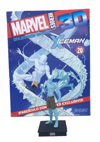 Imagen 1 de 10 de Figuras Marvel 3d Nº 20 Iceman