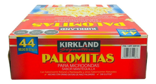 Palomitas Microondas Mantequilla Kirkland Signature C/44 Pzs