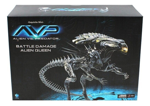 Hiya Toys Avp Alien Queen Escala 1/18 - Battle Damage!!!