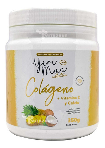 Colágeno Hidrolizado Yeri Mua 350 Gr Piñacolada Sin Azúcar