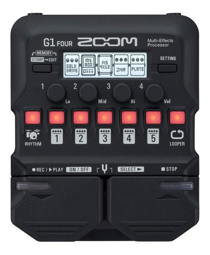 Pedal Efectos Zoom G1 Four