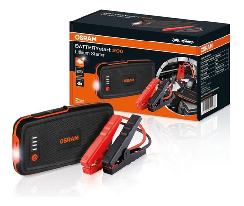 Arrancador De Bateria Auto 12v 6000 Mah Osram Obsl200