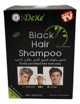 Comprar 10 Shampoo Tinte Cabello Dexe Canas Negro