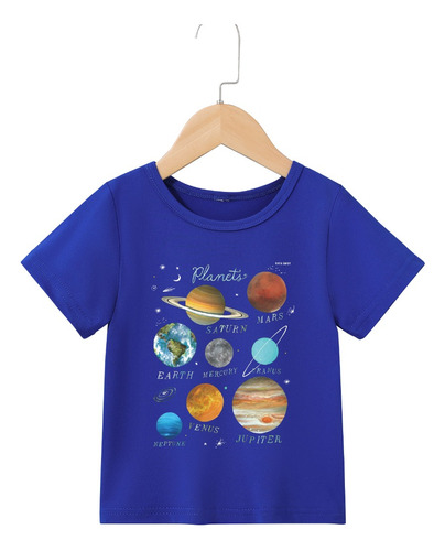 Polera Manga Corta Tops Para Niño/niña Estilo 5