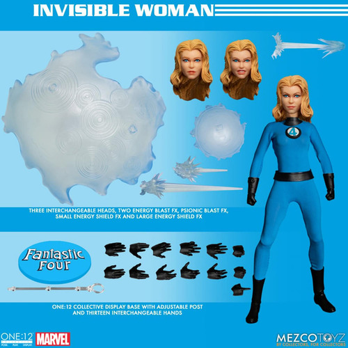Conjunto De Bonecos De Ação Mezco Fantastic Four One:12 Delu