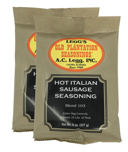 A.c. Legg's - Condimento De Salchicha Italiana Caliente, 2 P