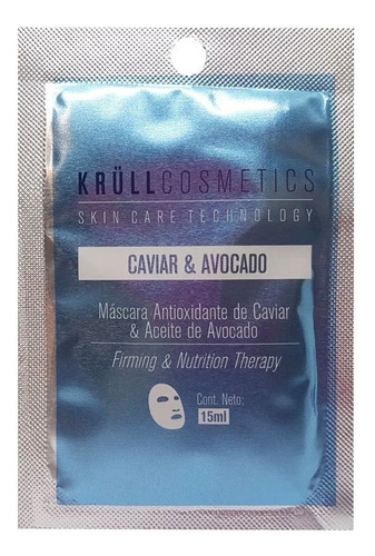 Krull Máscara De Caviar Avocado Limpieza 15 Ml Antioxidante Tipo de piel Todo tipo