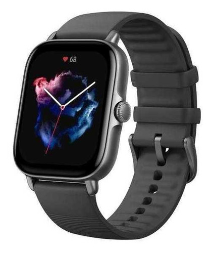 Imagen 1 de 9 de Smartwatch Amazfit GTS 3 1.75" caja de  aleación de aluminio  graphite black, malla  graphite black de  silicona