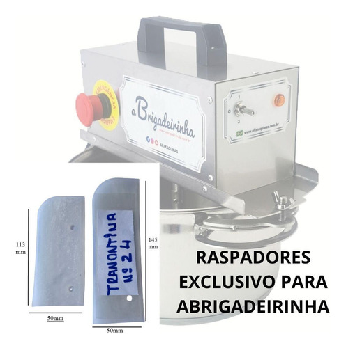 Raspadores Para Panela De Mexer Doce-tramontina-n24 Kit C 3