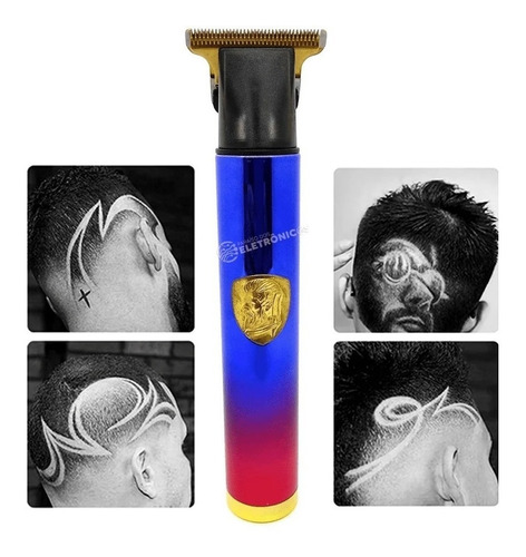 Máquina De Cortar Cabelo Sem Fio Profissional Super Potente