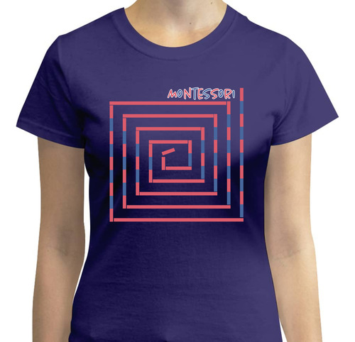 Playera Mujer Diseño Montessori Barras Numéricas