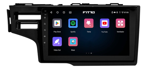 Multimidia Honda Fit Wrv Android 14 2gb 64gb Carplay 9p Qled