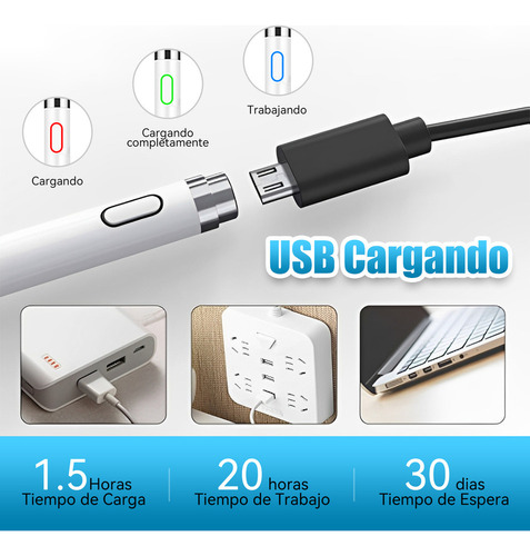 Lápiz Óptico Universal Lapiz Tactil Tablet Stylus Plum