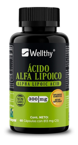 Wellthy Acido Alfa Lipoico Con Curcuma 300mg 60 Caps Bn Sfn