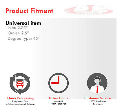 2.5 - 2.75 45 Degree Reducer Silicone Turbo Air Interc Yyo