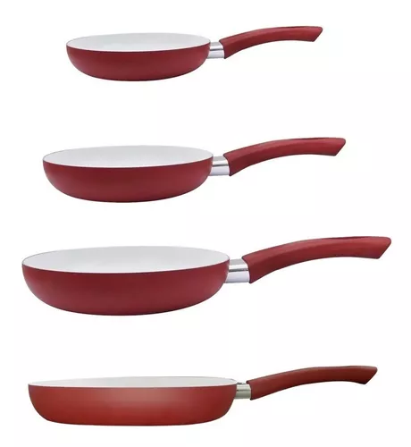 Sarten Ceramica 24cm Antiadherente Rojo Roswell London