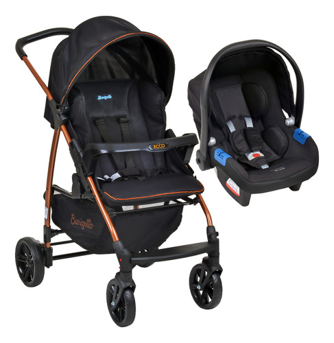 Carrinho Bebê Travel System Ecco Burigotto + Bebê Conforto