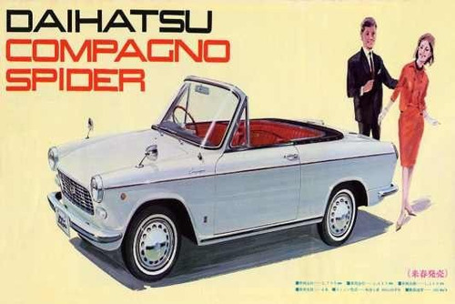 Daihatsu Compagno - 1968 - Autos Clásicos - Lámina 45x30 Cm.