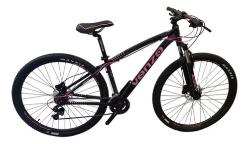 Bicicleta Mtb Venzo Shadow Loki R29 2025 Disc Hidraulic Negro-rosa M