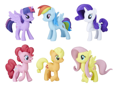 Colección Mane 6 Set Figuras Poni Métricas 3 Años