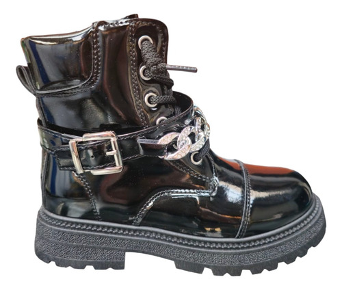 Botin Cargo Charol Niña (talla 25 Al 36)