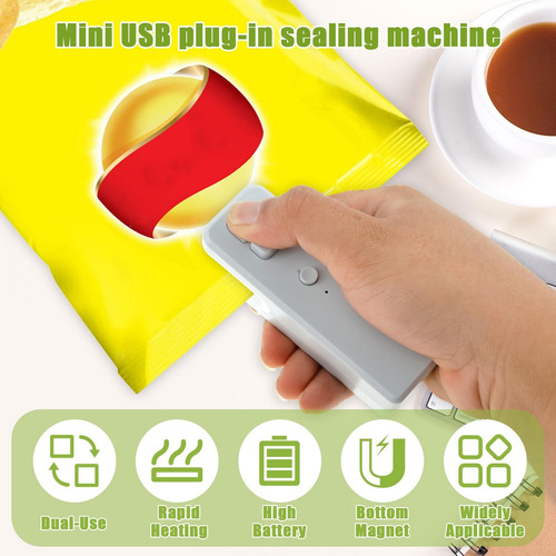 Recargable Mini Sellador Al Vacío De Bocadillos Portátil