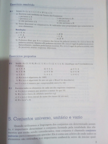 Matemática 2°grau Volume 1 Gelson Iezzi Livro Azul (Usado)